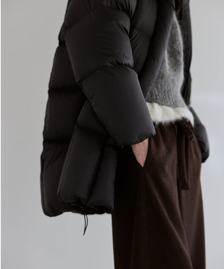 【FINE】drawstring curve pants