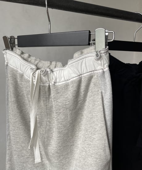 side rib sweat skirt/2color