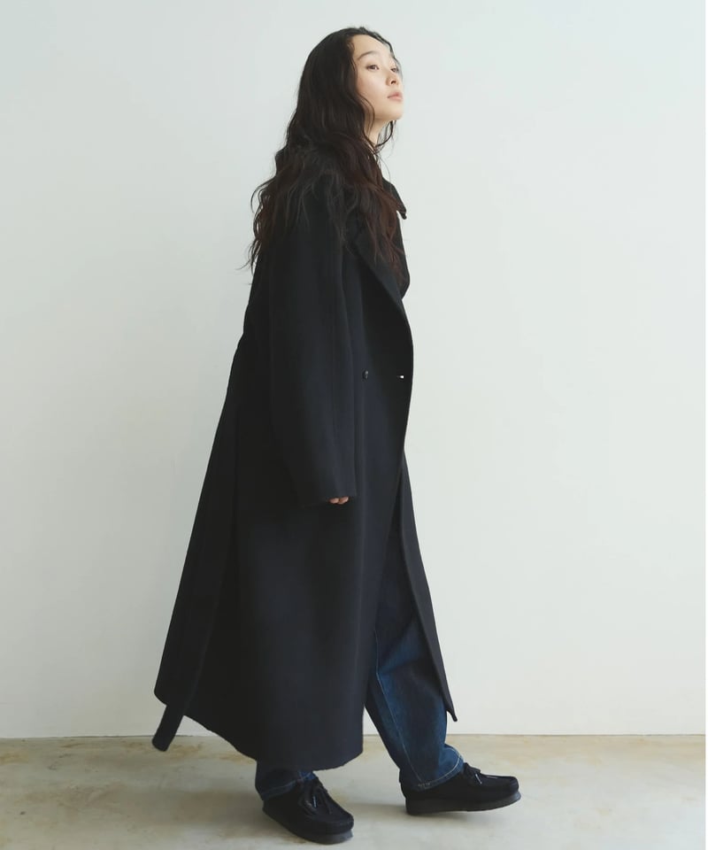 double face wool stand collar coat/2color | F A