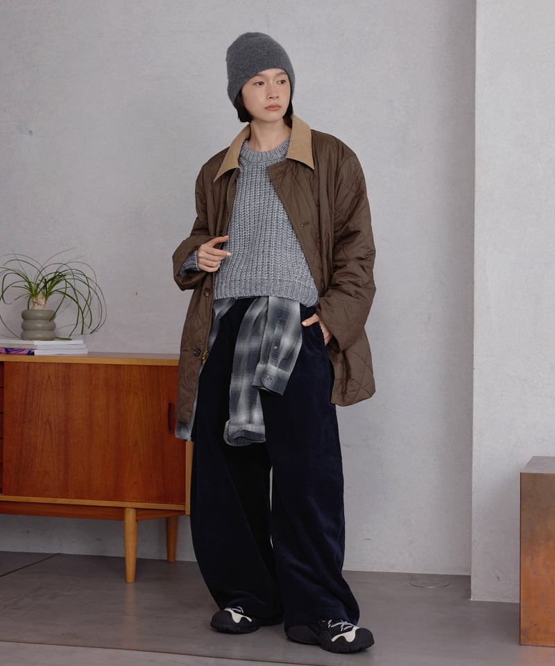 curve corduroy wide pants/4color | F A S H I R U