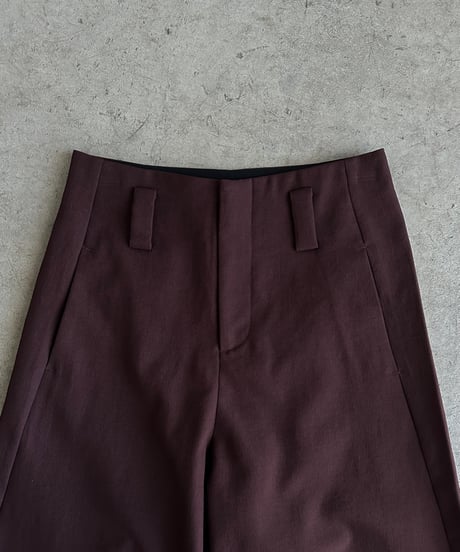 burgundy curve pants/3size
