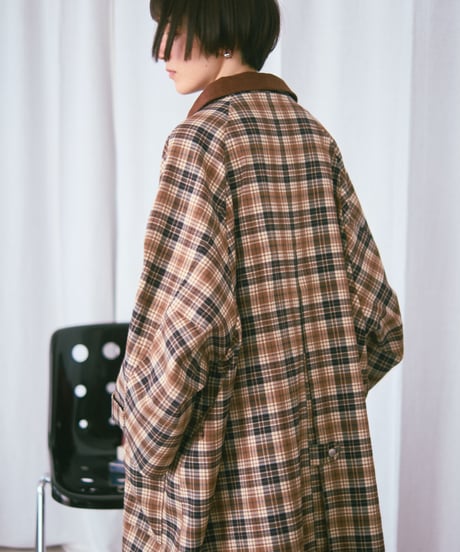 check soutien collar coat