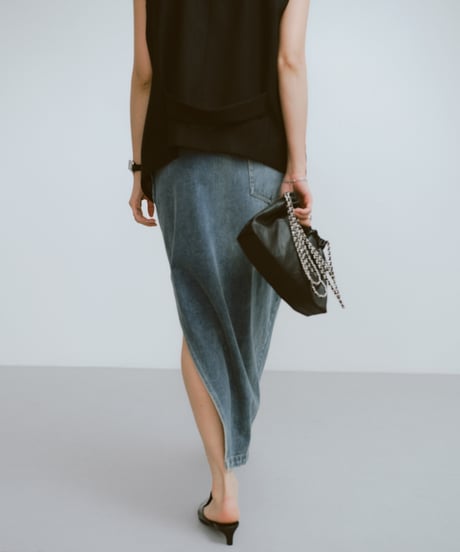 【FINE】twist waist denimt skirt / 3size