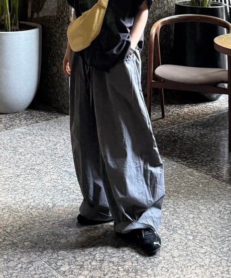 volume balloon pants/2color