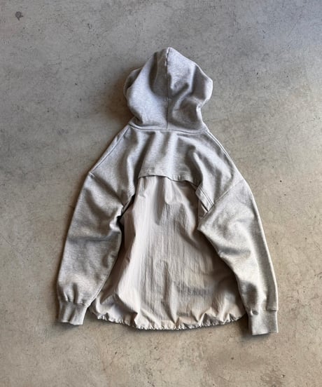 back switching sweat hoodie/2color