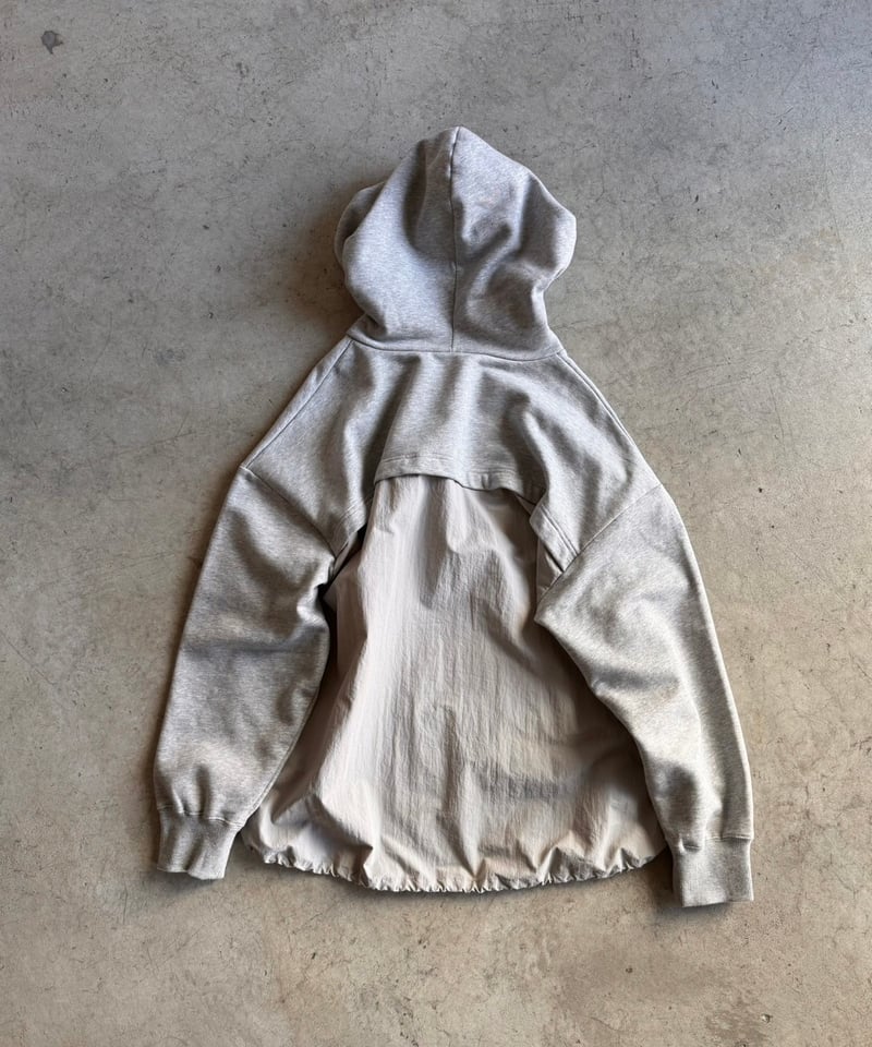 salsation フード付きウェア　XS 　グレー S＆SONS (エスアンドサンズ) Reflax スラブツイル 衿付き