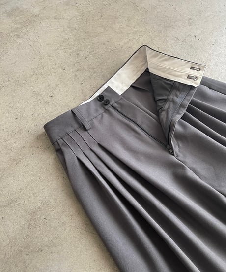 4 tuck drape slack（セットアップ対応)/2size/2color