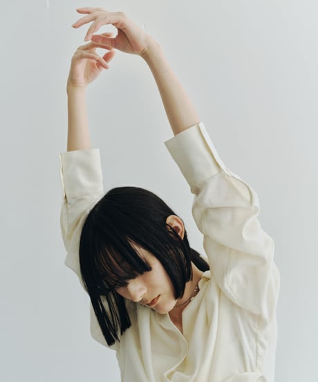 【FINE】wrap side soft linen shirt/2color