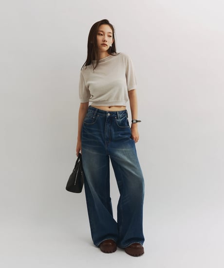 【FINE】compact sheer knit/2color