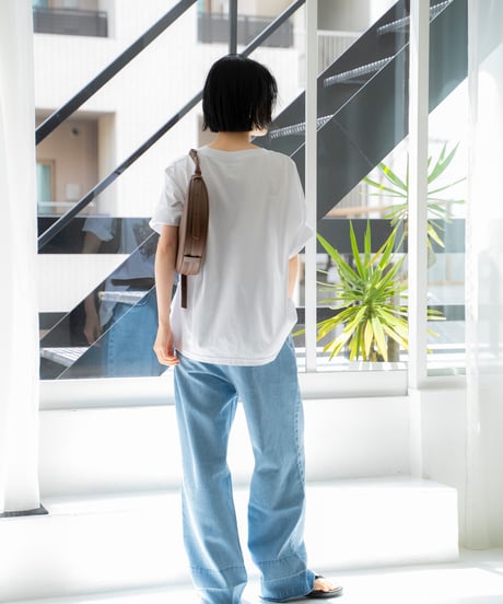 damaged loose straight denim