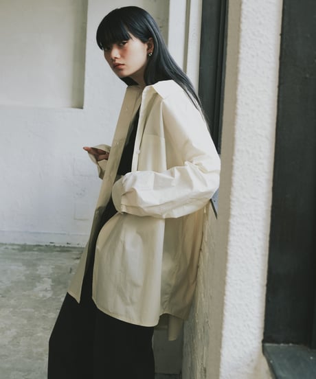oversize shirt （white/yellow/pink）/3color