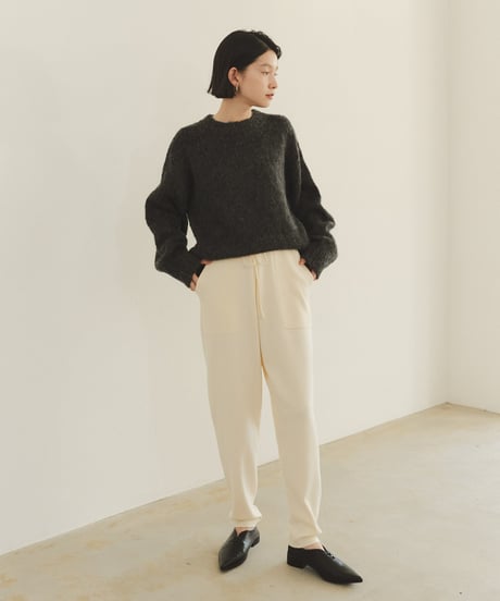 mohair blend mixed color knit/4color