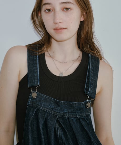 wide denim overall