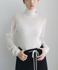 【FINE】sheer turtle knit/4color