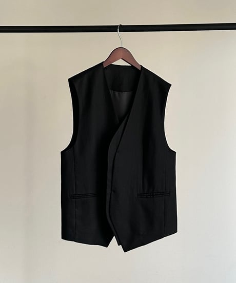 【FINE】tencel front layered vest