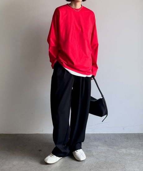 crew neck long sleeve T/4color