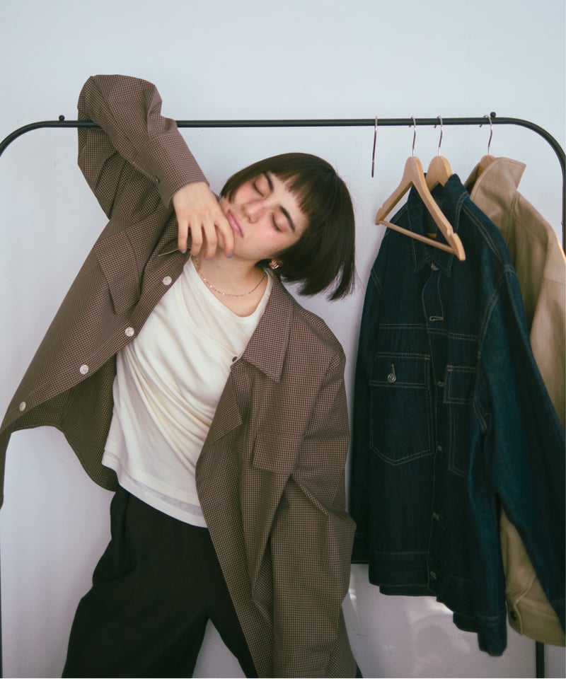 check design shirt jacket / 2color | F A S H I R U