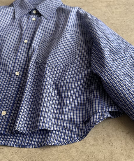 bias pocket check shirts(lightweight)【original color】/2color