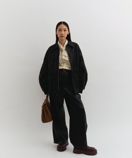 【FINE】tiny flower tie blouse/2color