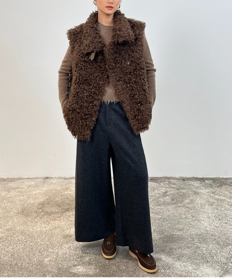 FINE】faux fur vest/2color | F A S H I R U