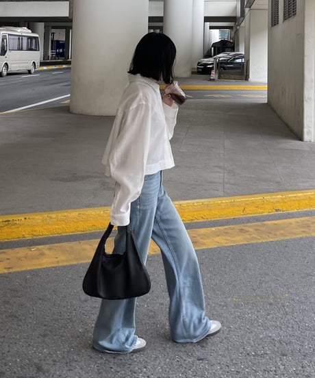 cropped over shirt / 3color