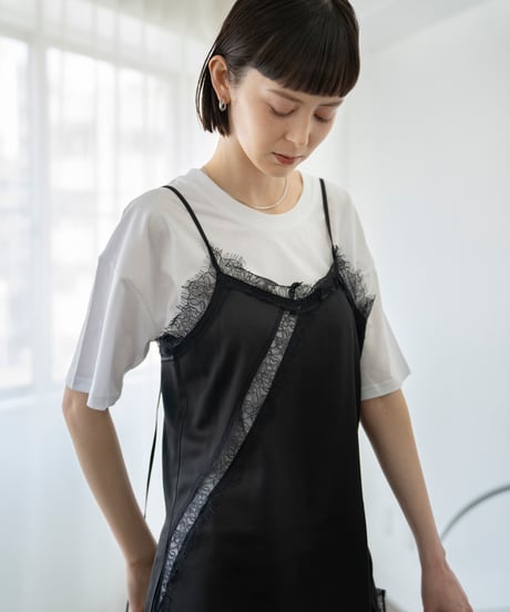 asymmetrical lace camisole