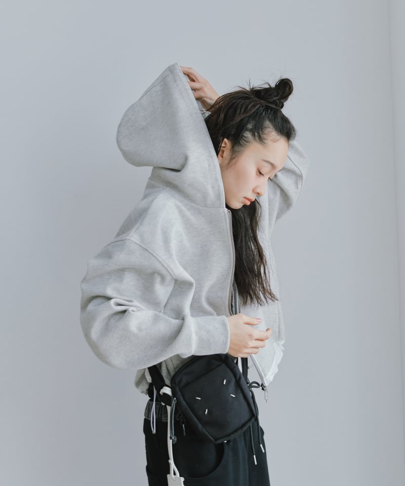 double zip short hoodie/3color | F A S H I R U double zip short hoodie/3color | F A S H I R U