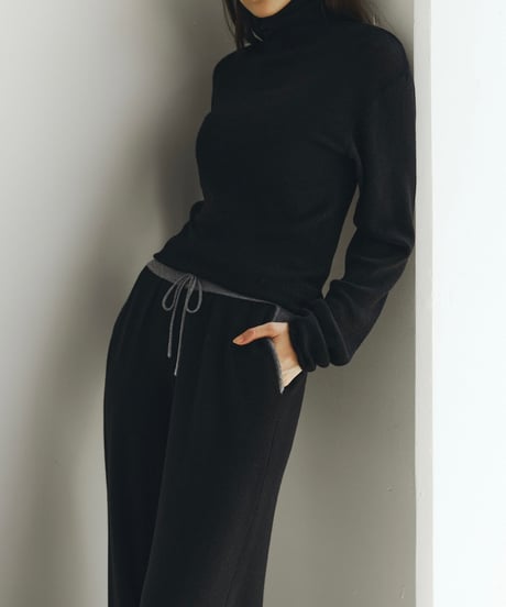 【FINE】sheer turtle knit/4color