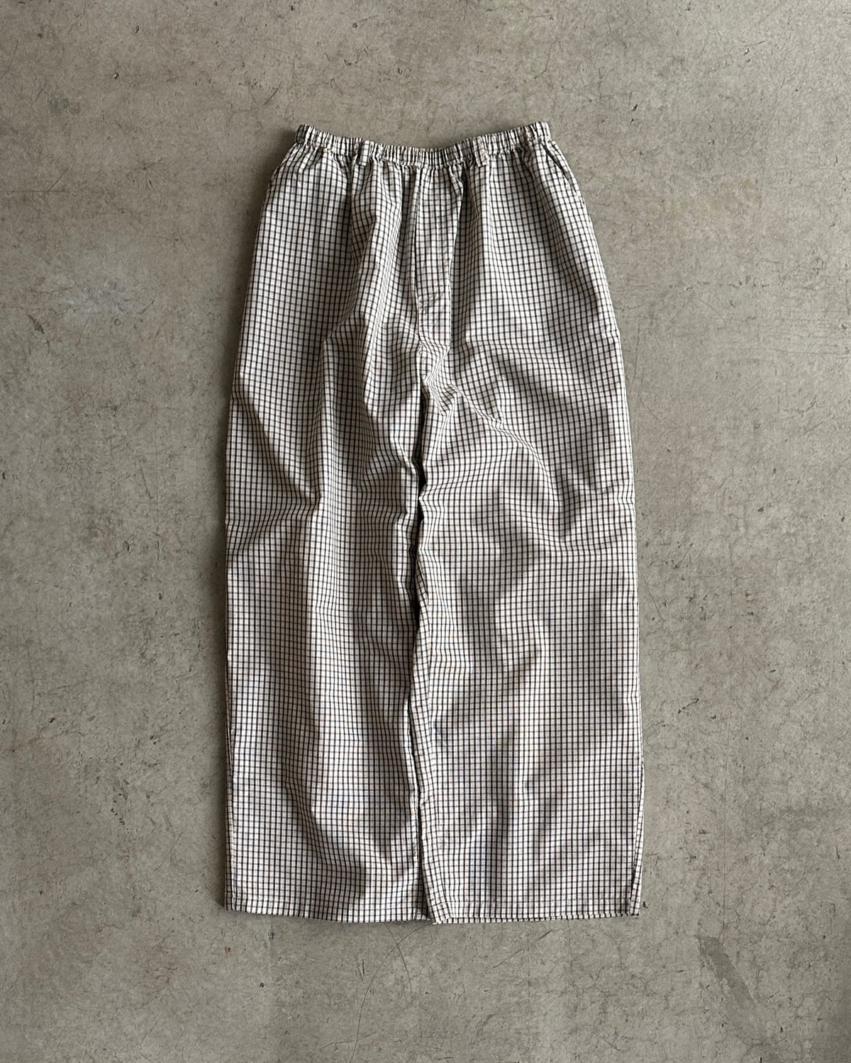gingham check easy pants | F A S H I R U