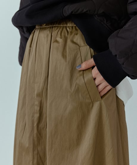 flared leather skirt