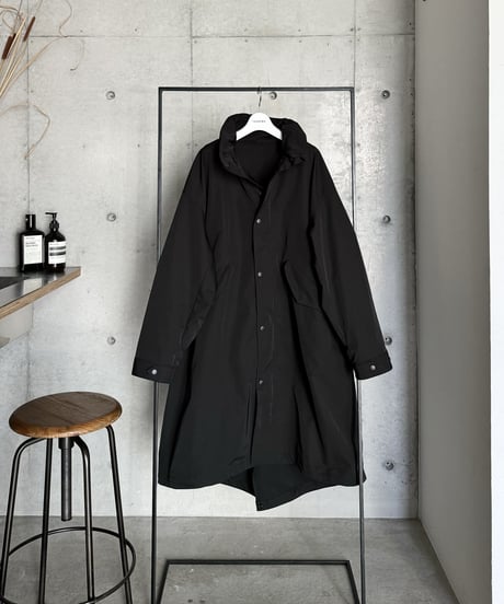 【新品未使用】 FASHIRU ロングパッファーオーバーコート BLACK 新品未使用】 FASHIRU ロングパッファーオーバーコート BLACK