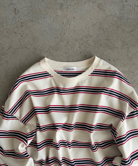 random border long T/2color