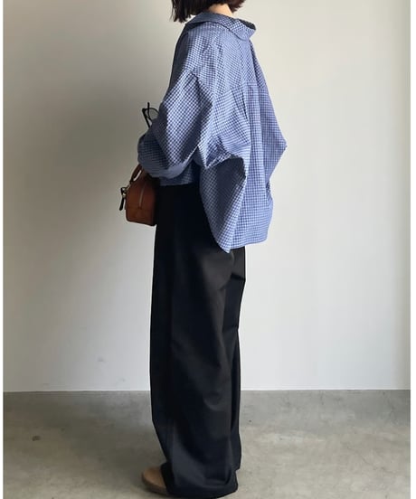 bias pocket check shirts/2color