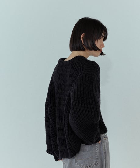 cocoon bulky rib knit/2color