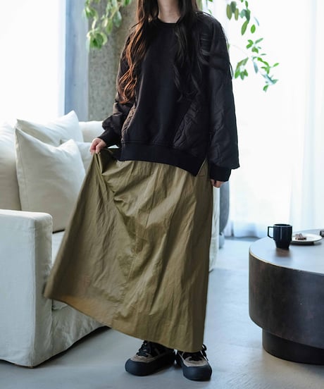 flared leather skirt