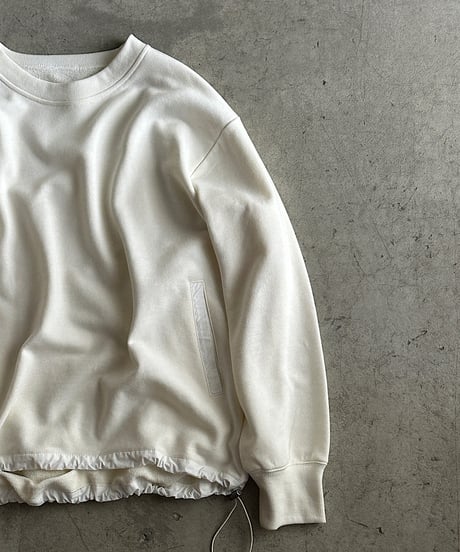 design sweat drawstring pullover/2color