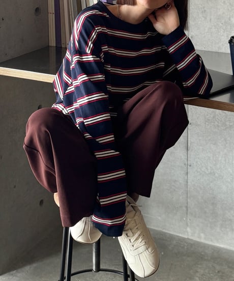 random border long T/2color