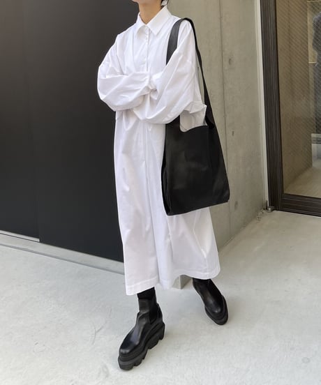 waist design shirt dress/2color