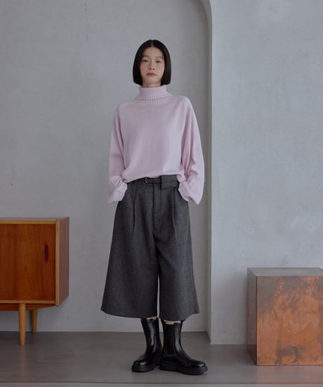 wool blend high neck knit/6color