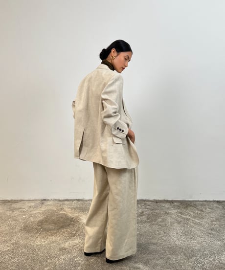 【FINE】linen tailored jacket / 2color