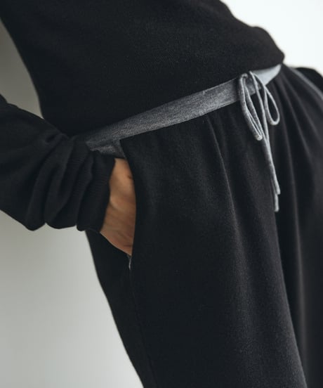 【FINE】bicolor switching wool pants/3color/2size