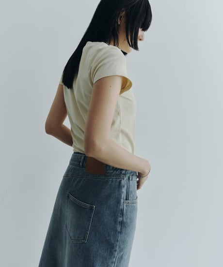 【FINE】twist waist denimt skirt / 3size