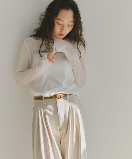 power net sheer pullover/4color