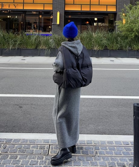 hoodie volume knit OP/2color
