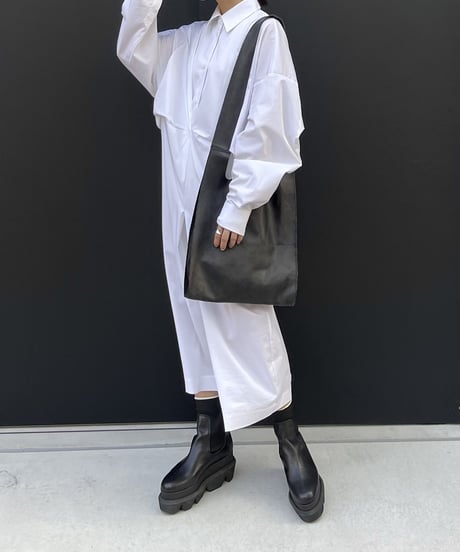 waist design shirt dress/2color