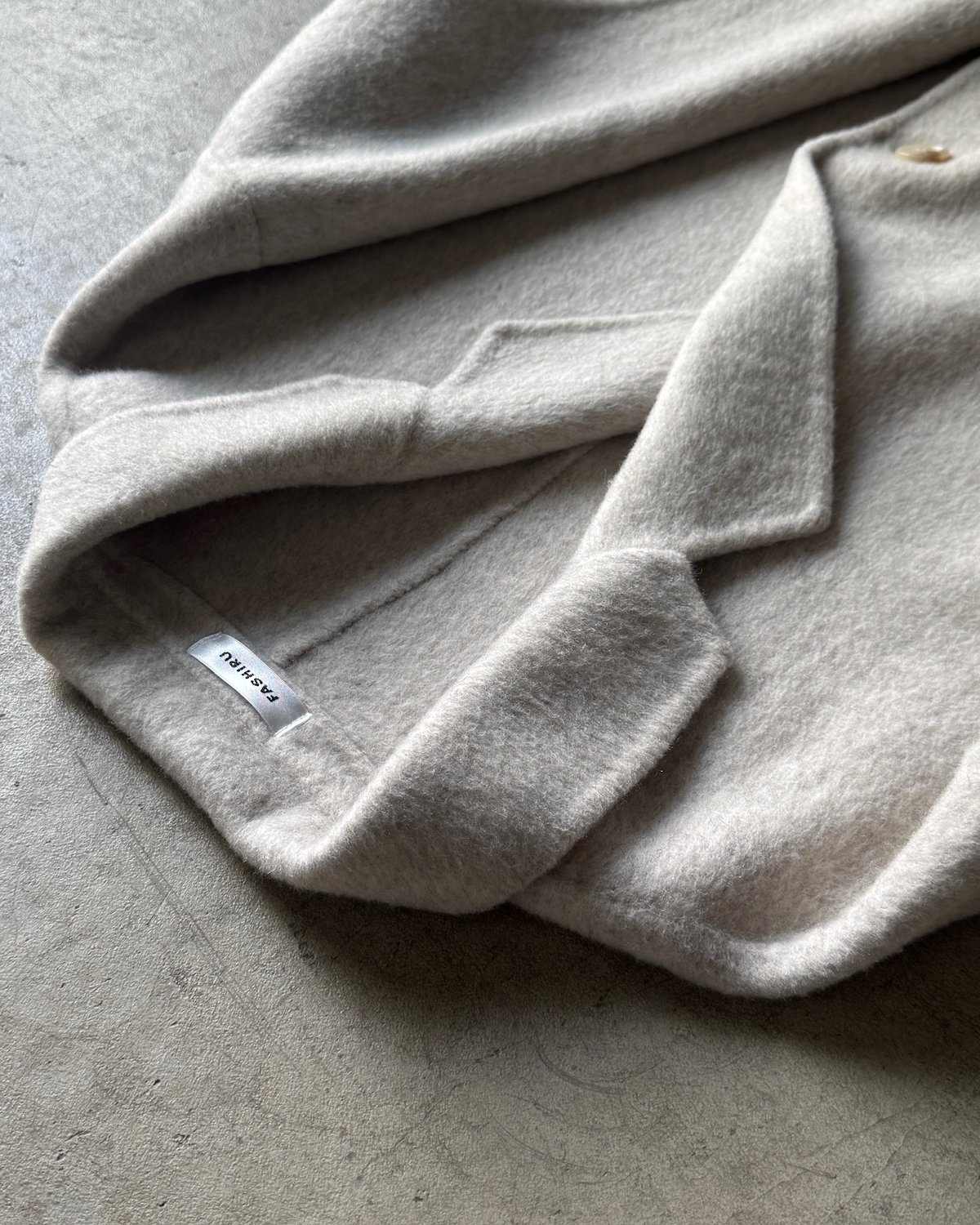 wool double face middle coat/3color | F A S H I wool double face middle coat/3color | F A S H I