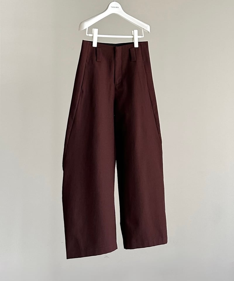 burgundy curve pants/3size | F A S H I R U burgundy curve pants/3size | F A S H I R U