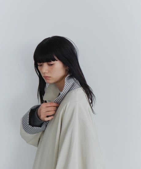 reversible balmacaan long coat / 2color