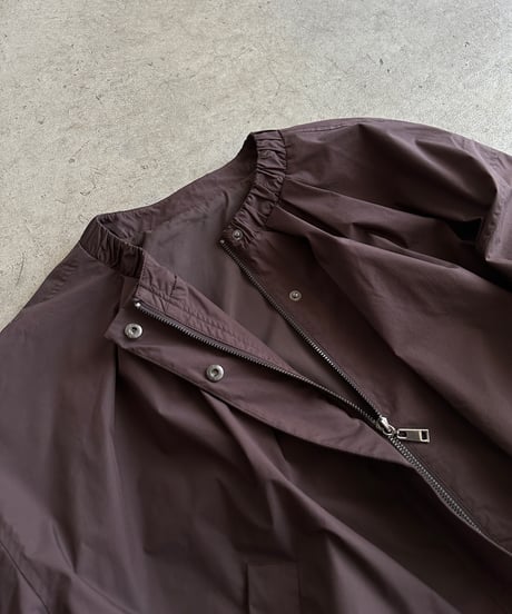 【FINE】gather no-collar blouson/2color