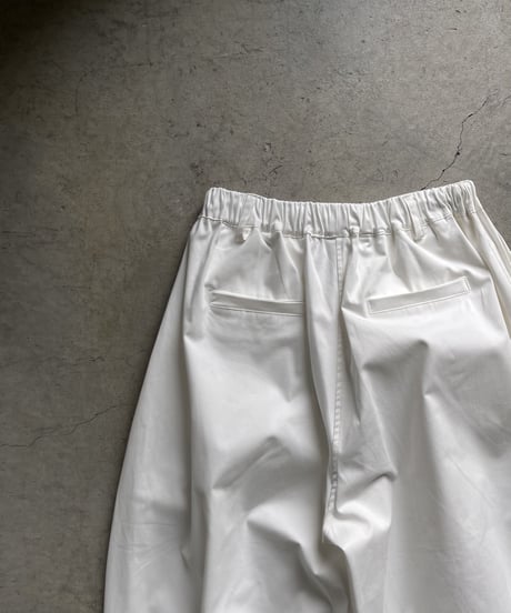 smooth cotton loose tapered pants/3color